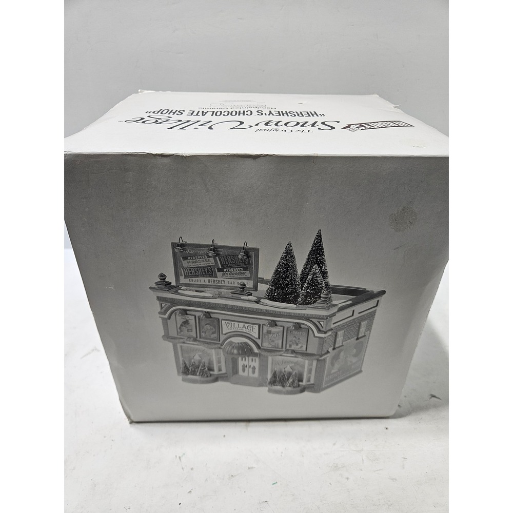 Dept 56 Hershey's Chocolate Shop Snow Village Handpainted Ceramic 54913